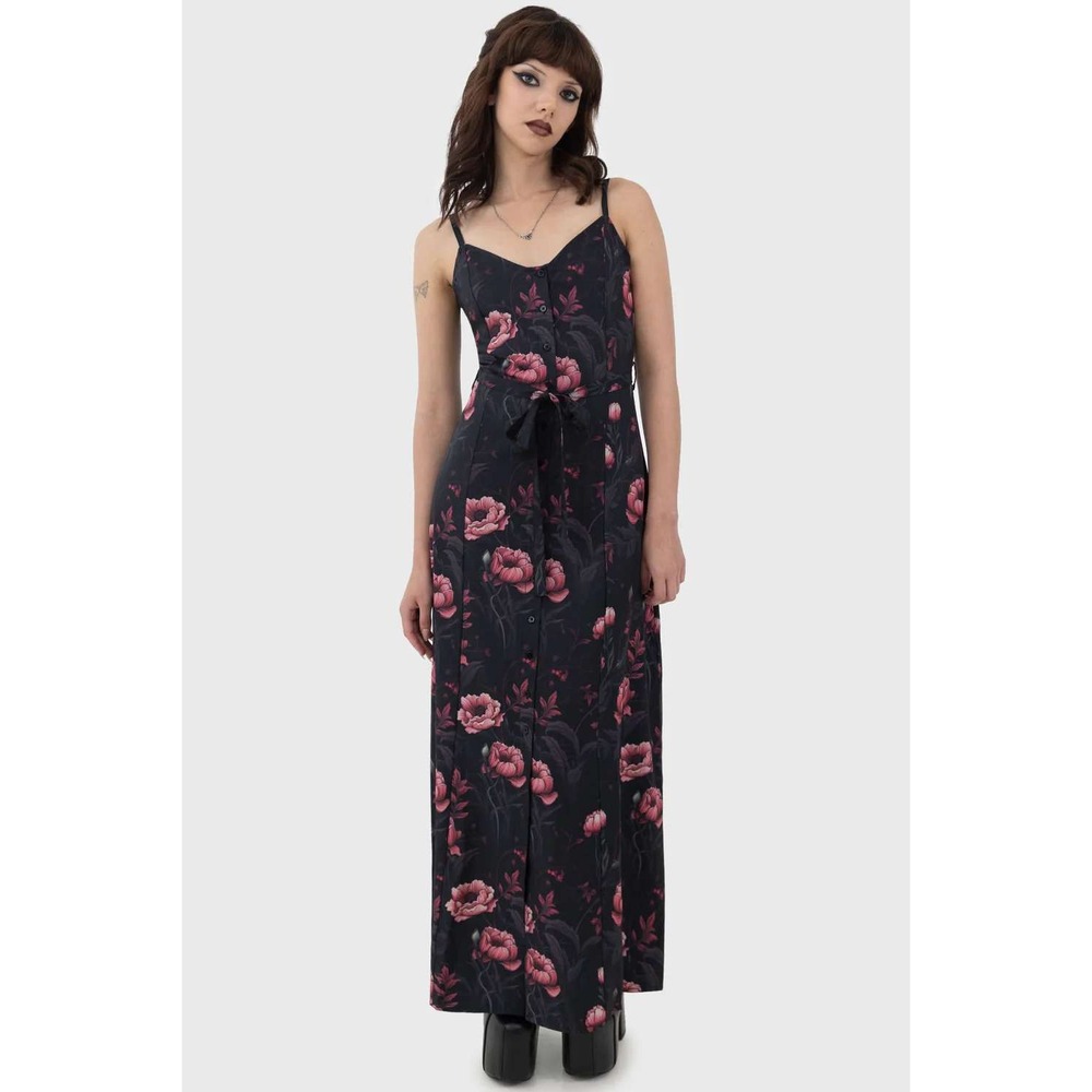 Killstar floral cottage chorus maxi dress XL NWT
